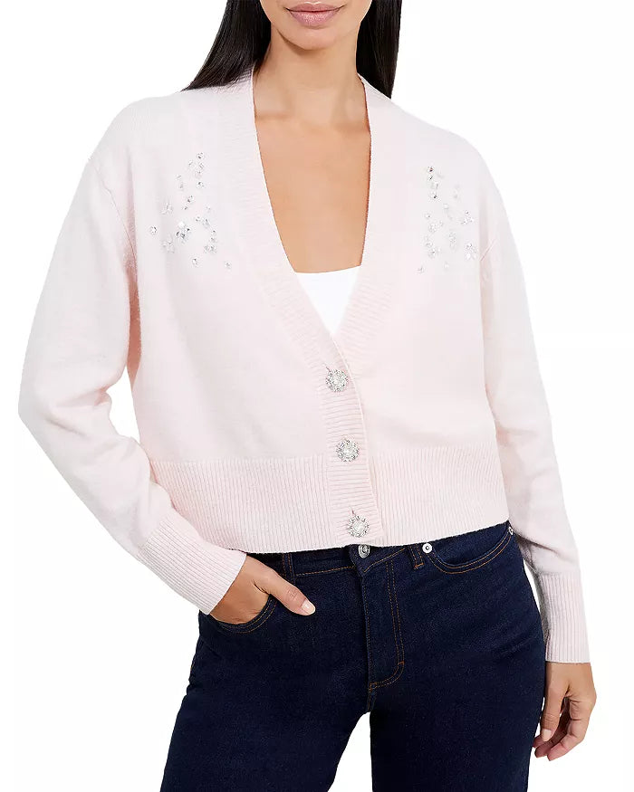 Vhari Long Sleeve Embroidered Cardigan