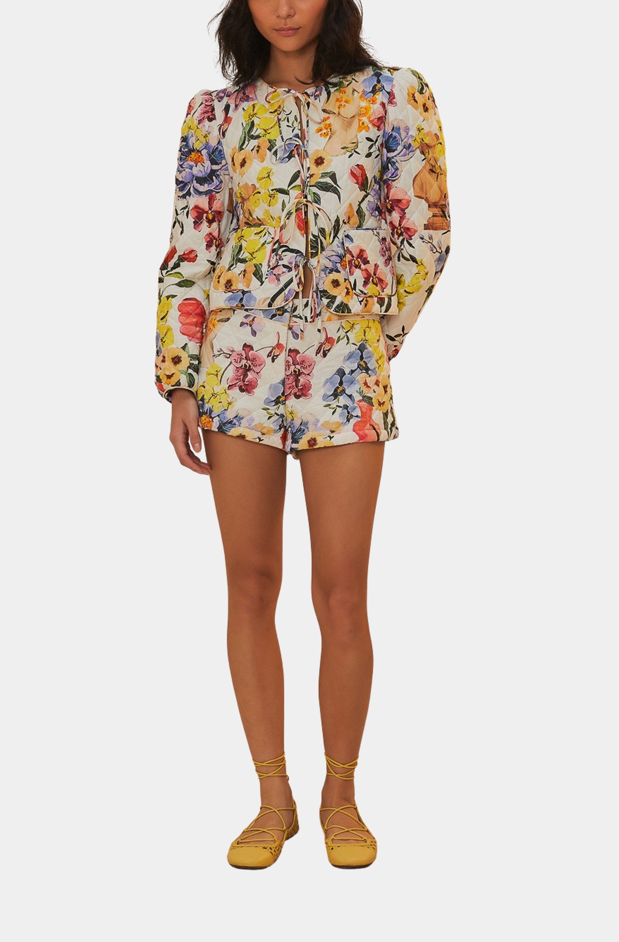 Greek Garden Off-White Shorts