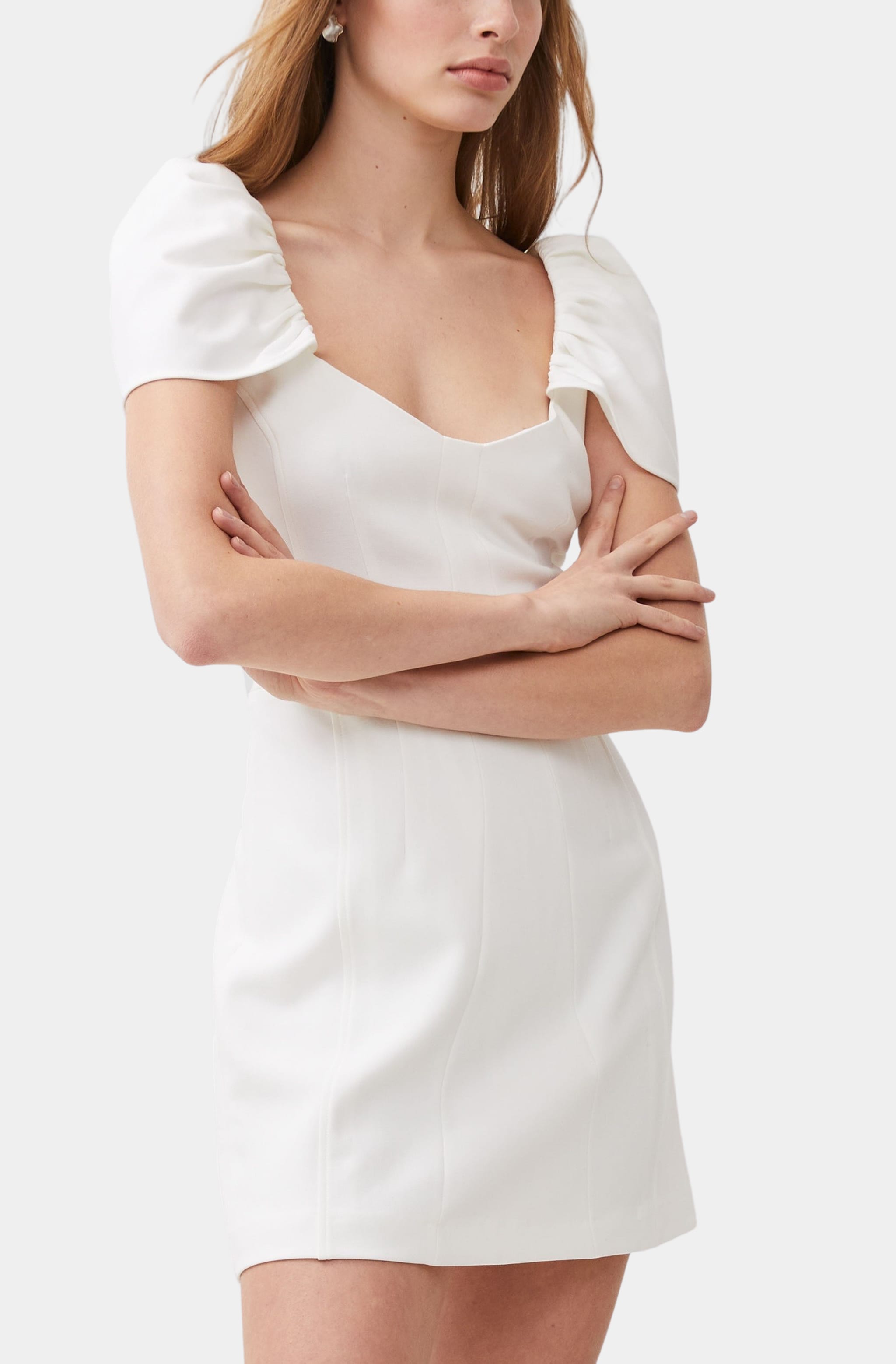 Whisper Gathered Sleeve Dress