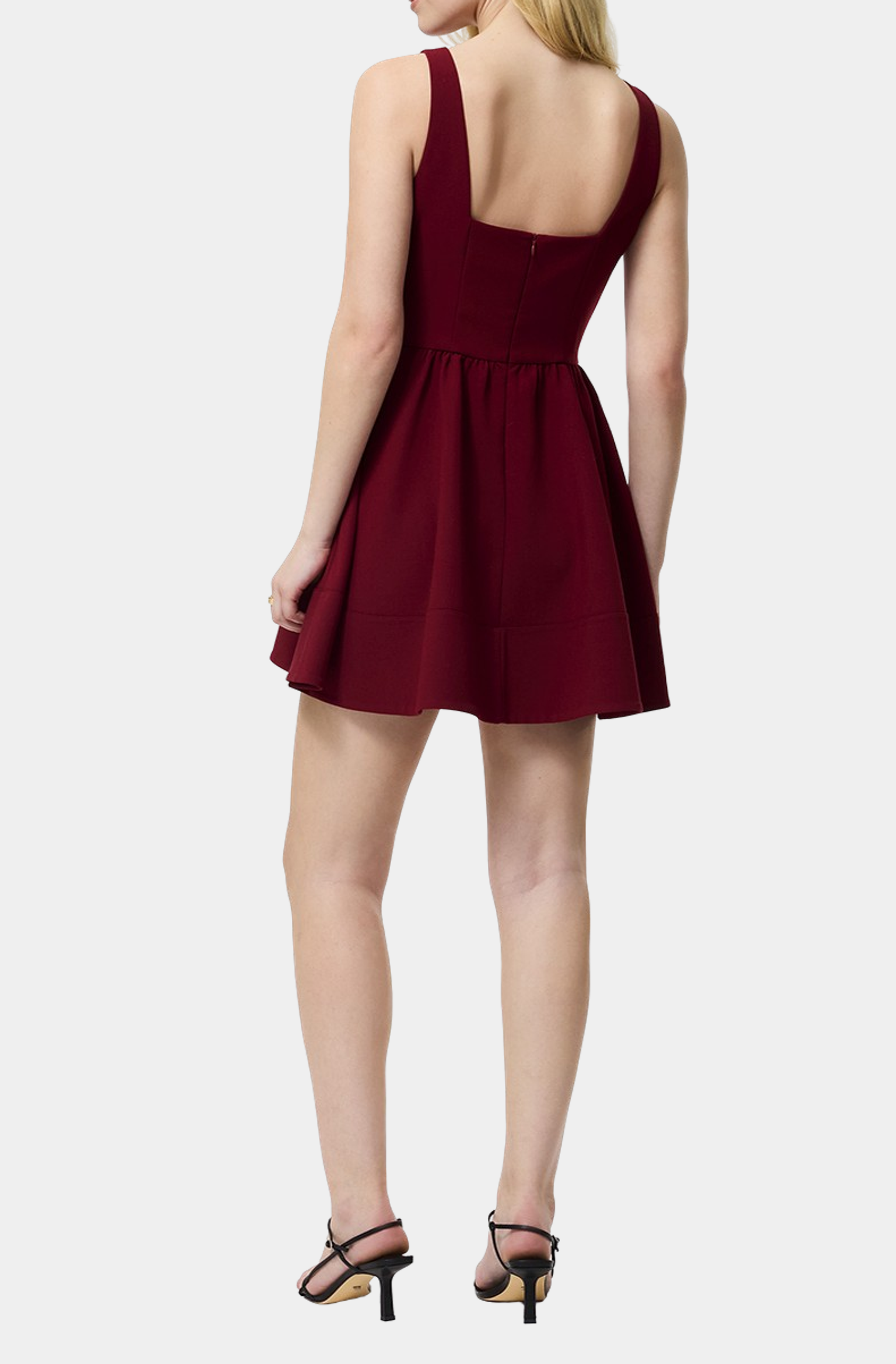 Azra Twill Low Back Mini Dress