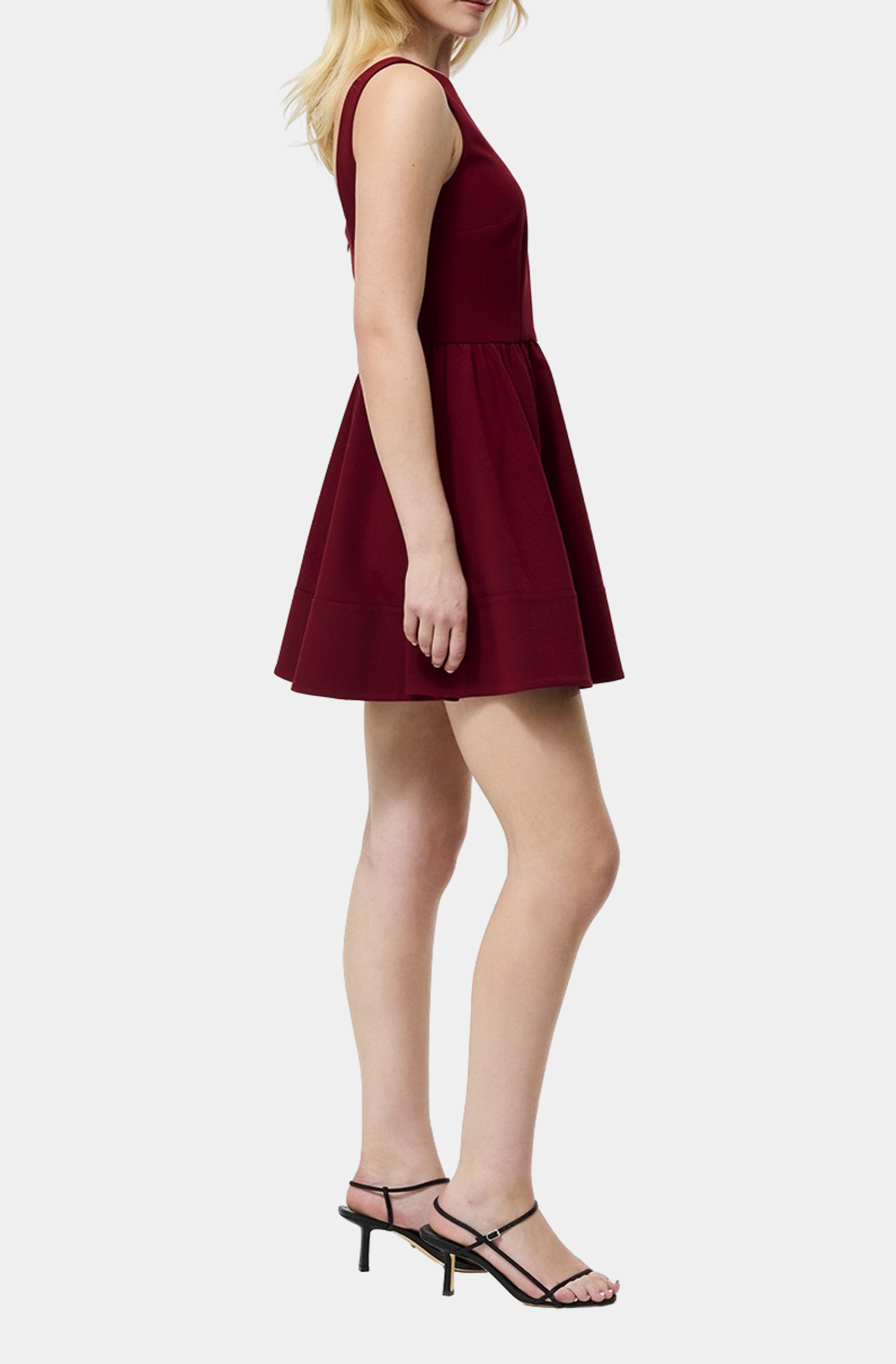 Azra Twill Low Back Mini Dress