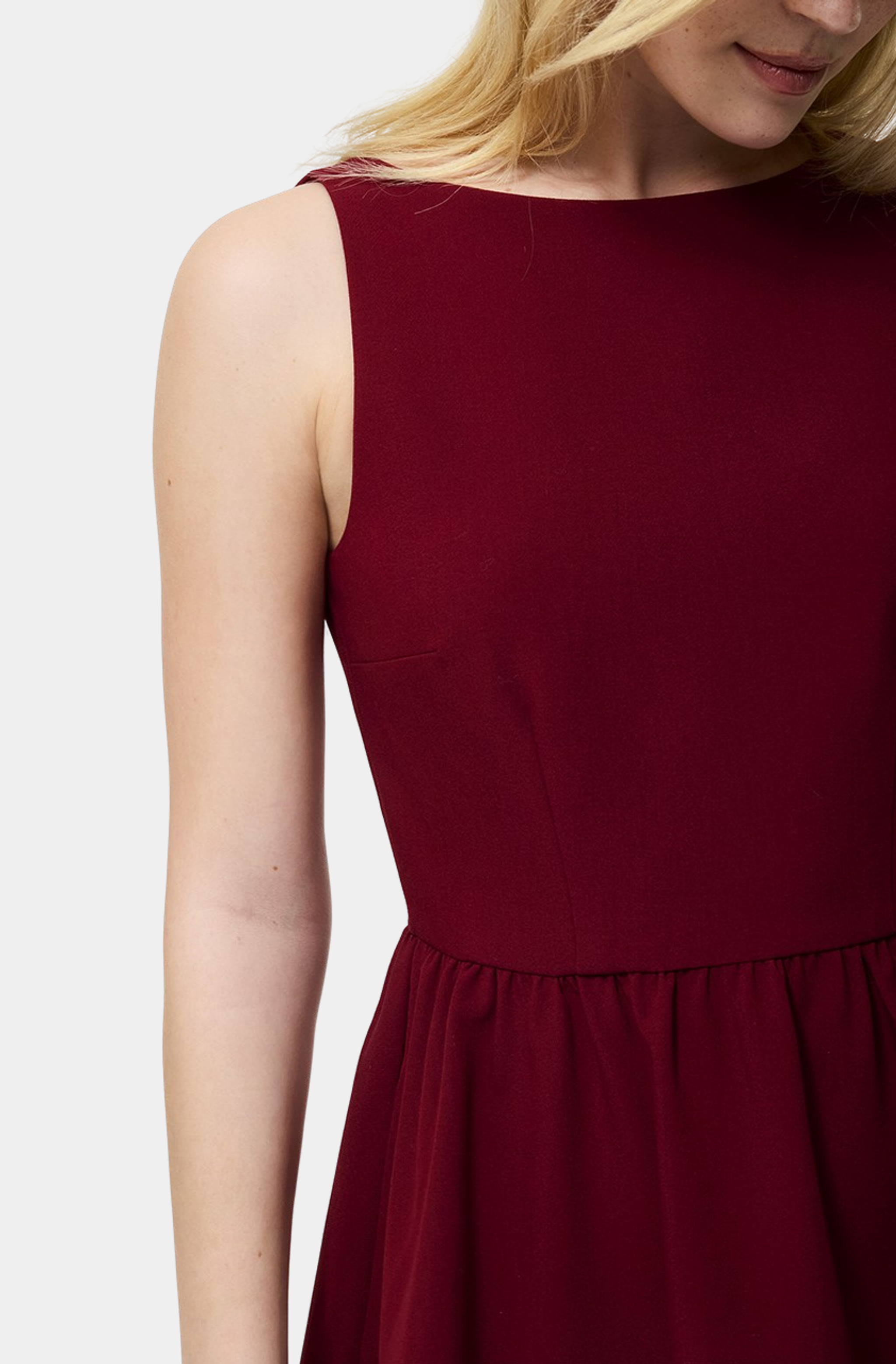 Azra Twill Low Back Mini Dress