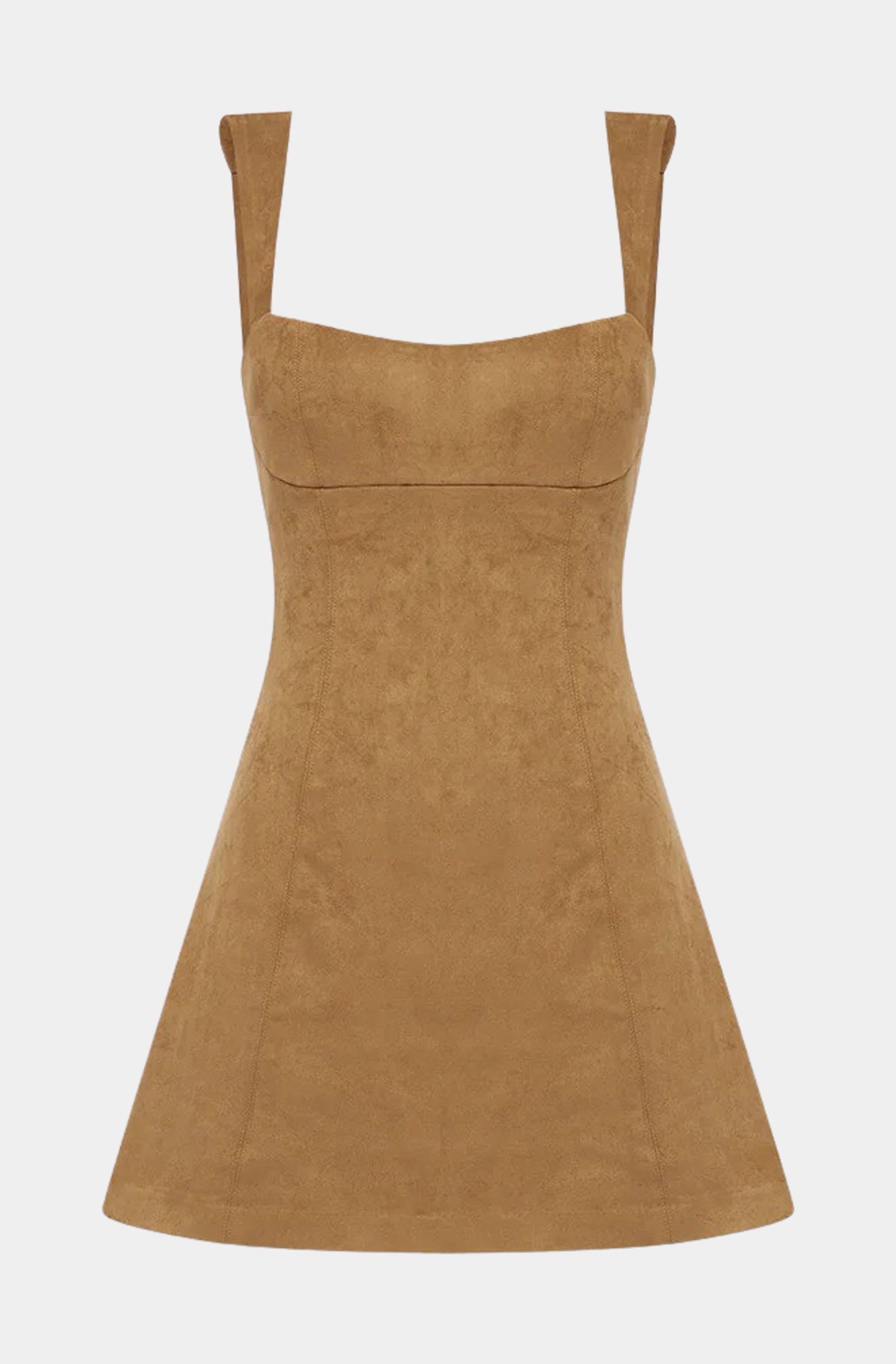 Zaela Square Neck Fitted Mini Dress