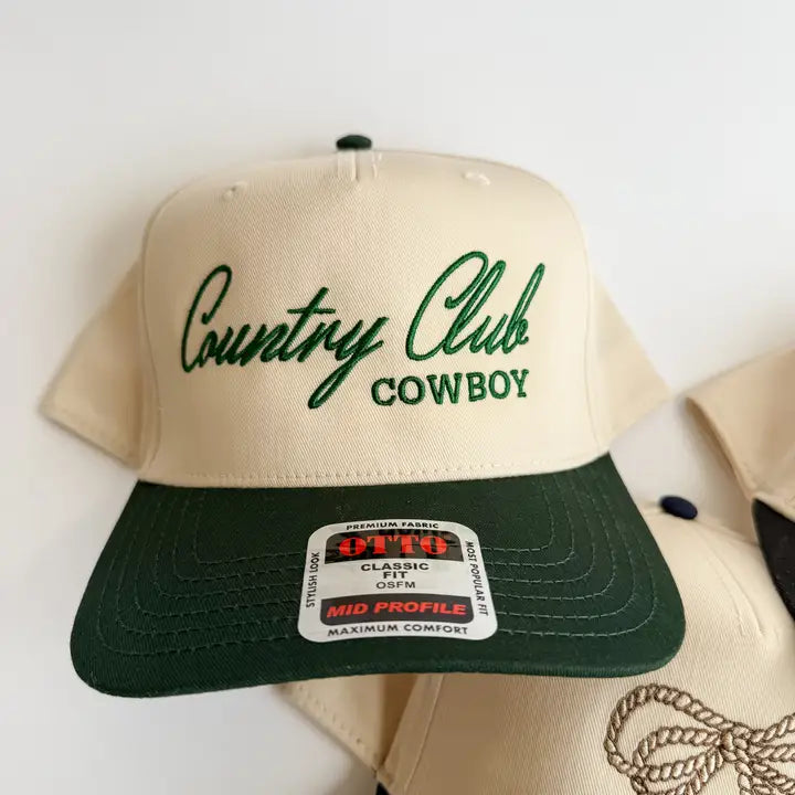 Country Club Cowboy trucker Hat