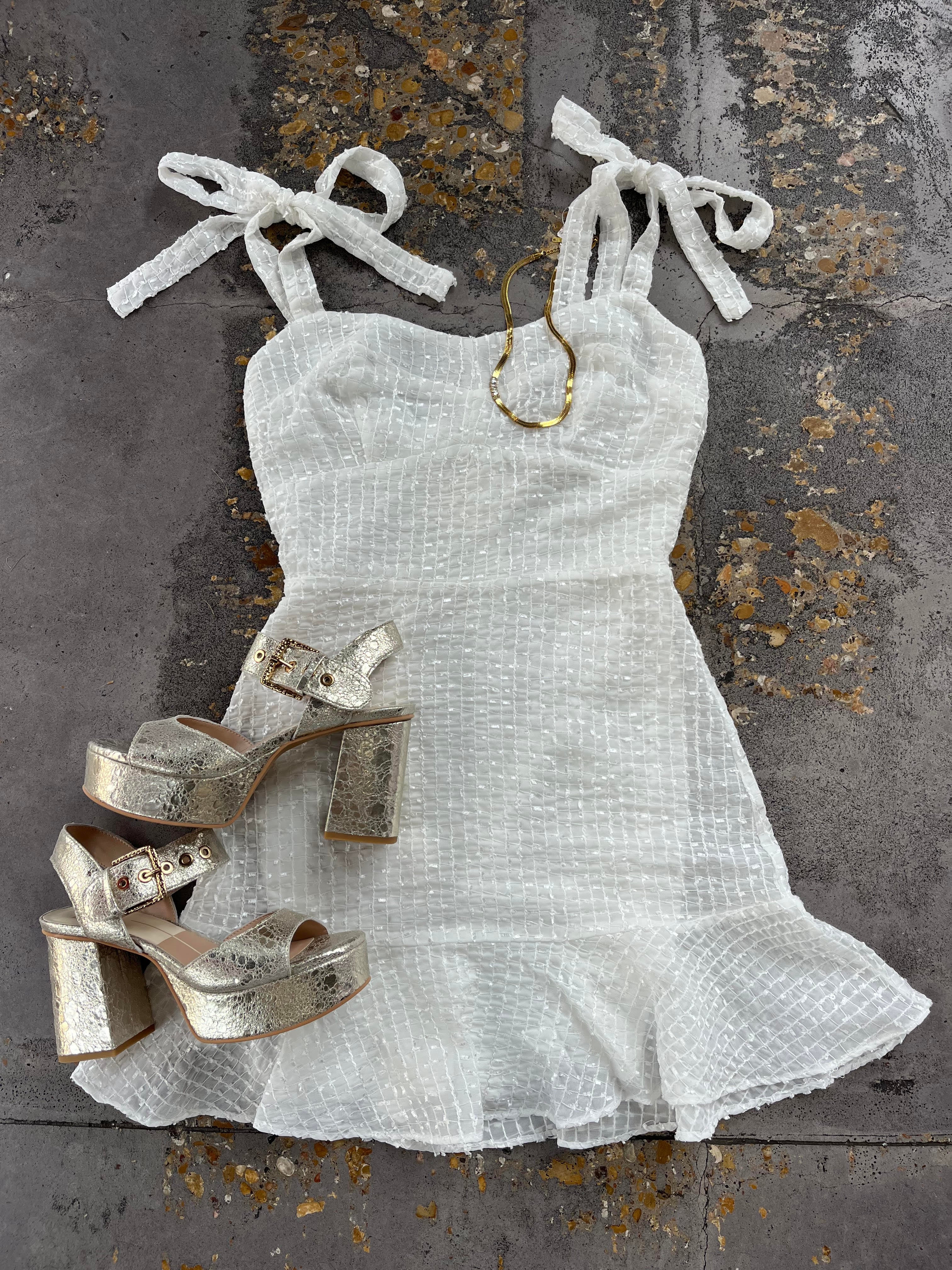 Florida Winter Strapless Dress