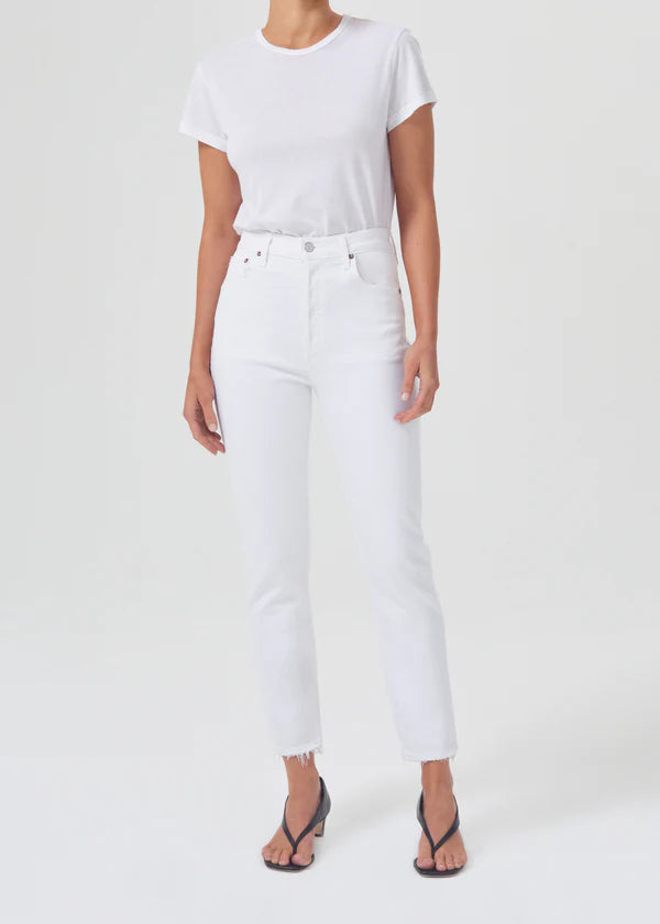 Riley High Rise Straight Crop Jean (Stretch)