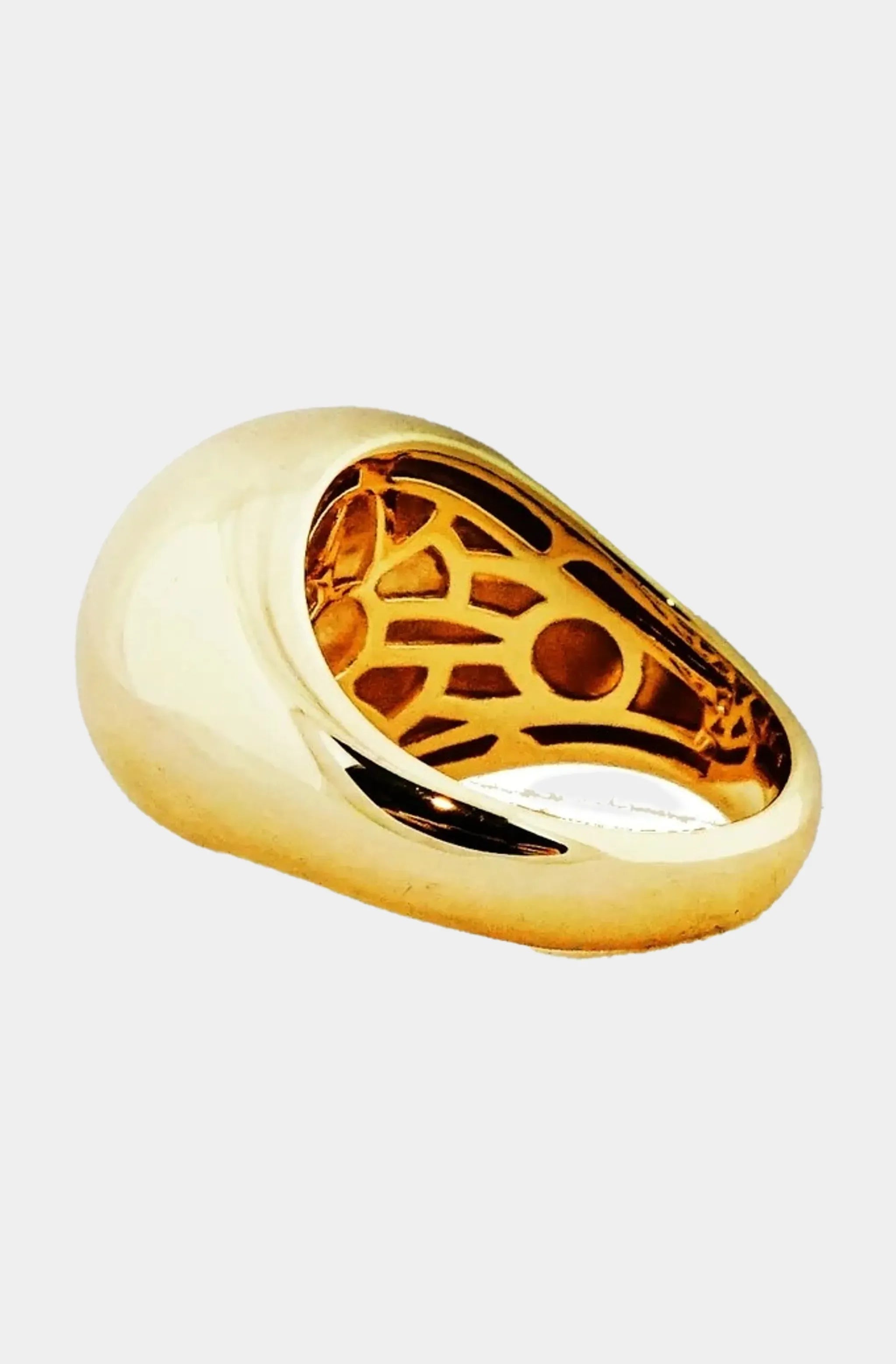 Gold Plated Chunky Bubble Ring