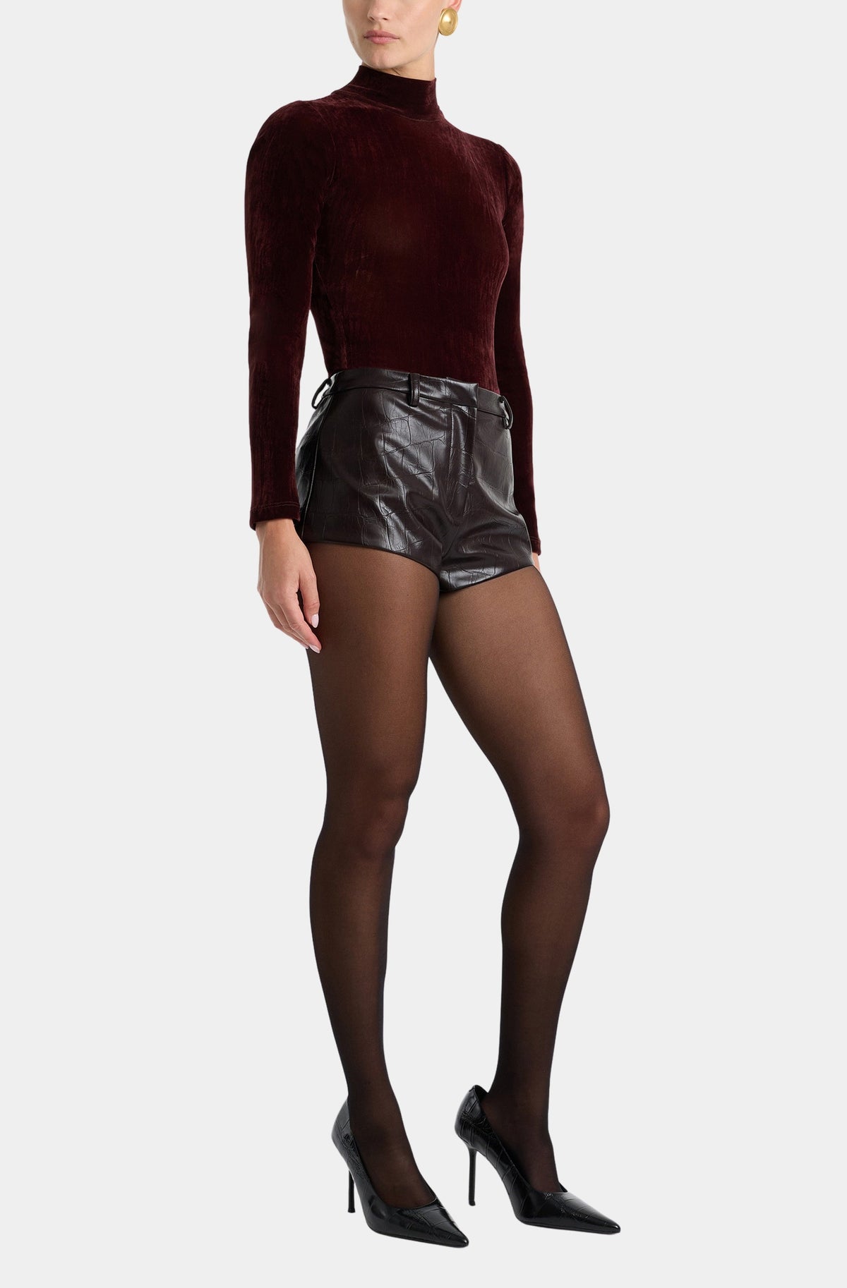 Jayla Vegan Leather Short