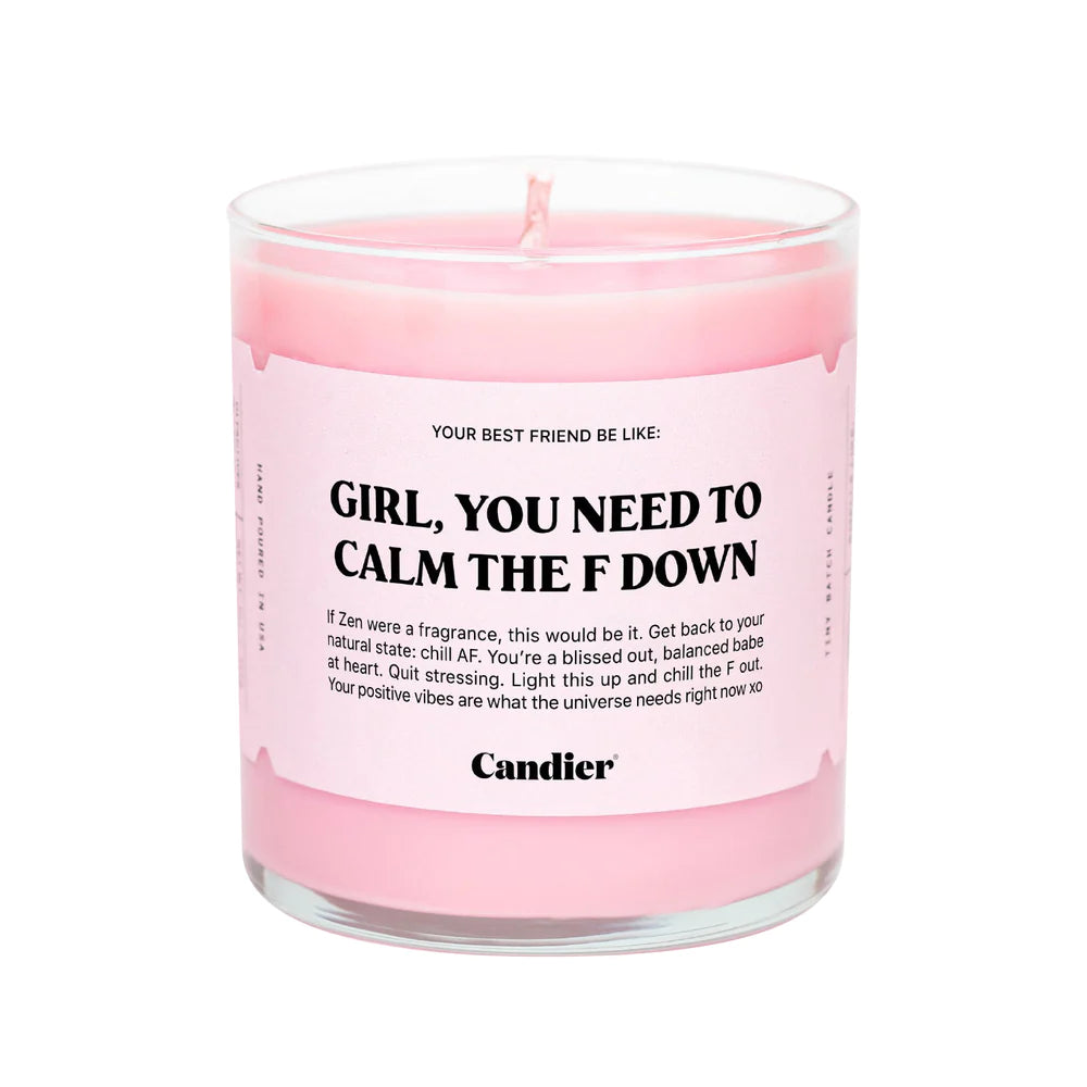 Calm The F Down Candle