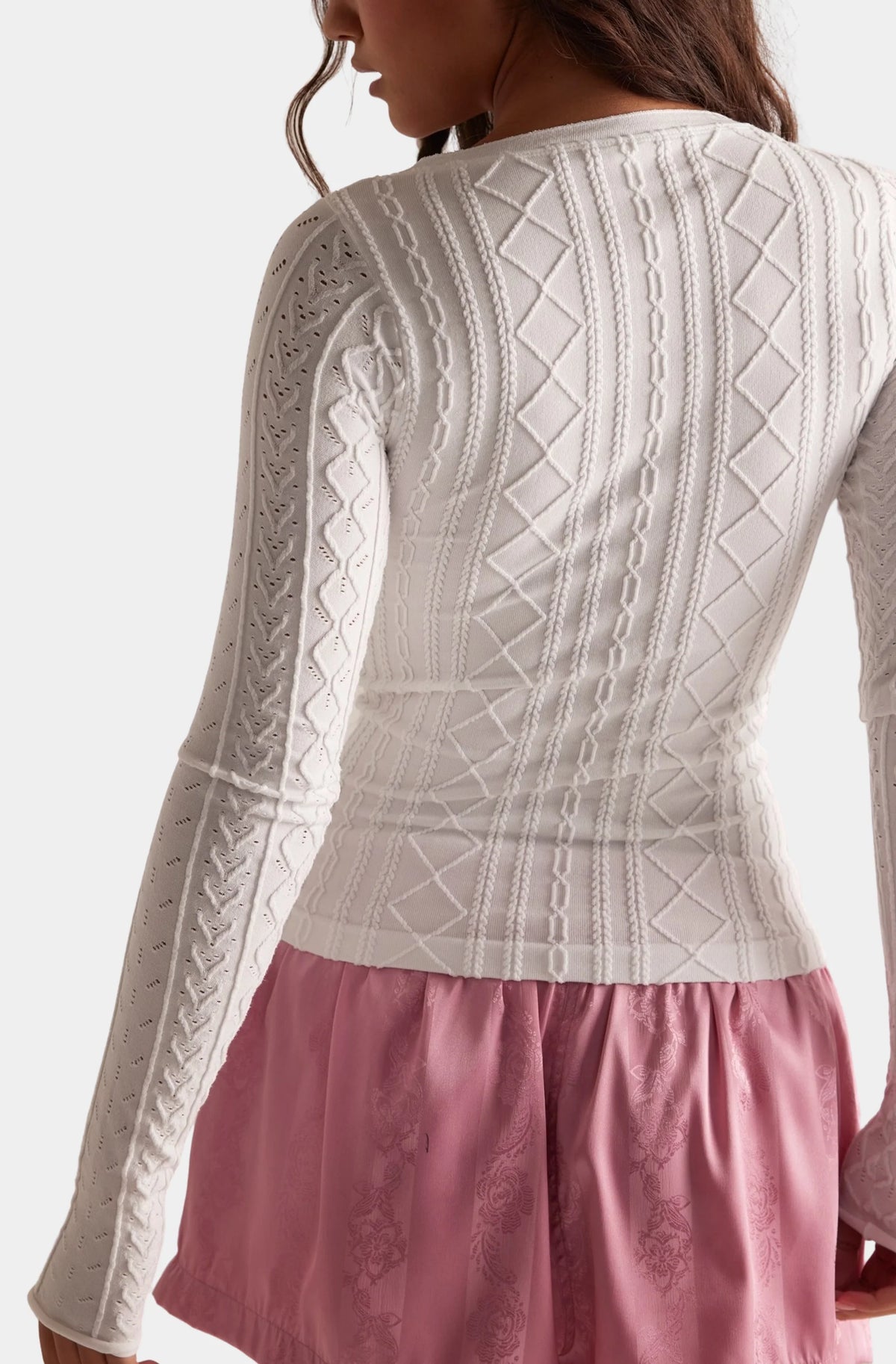 So Soft Seamless Modal Cable Long Sleeve